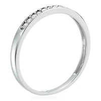 1/10 ct. t.w. Diamond Wedding Band 10K White Gold
