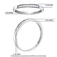 1/10 ct. t.w. Diamond Wedding Band 10K White Gold