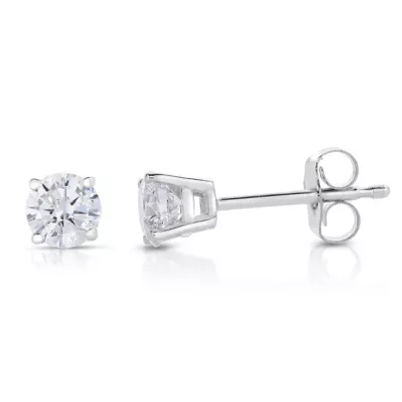 Lab Created 1/2 ct. t.w. Grown Diamond Stud Earrings 14K Yellow Gold