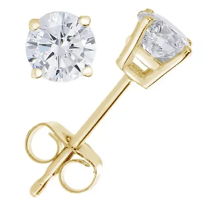 Lab Created 1 ct. t.w. Grown Diamond Stud Earrings 14K White Gold