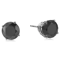 1 ct. t.w. Black Diamond Stud Earrings 14K White Gold