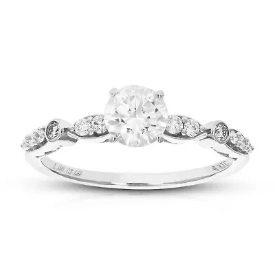 Lab Created ct. t.w. Engagement Ring 14K White Gold