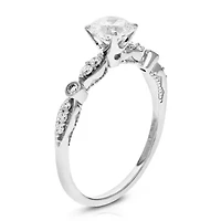 Lab Created 1 ct. t.w. Engagement Ring 14K White Gold