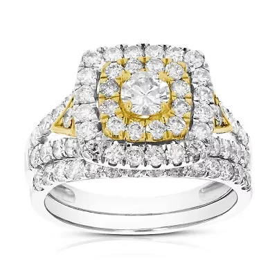 ct. t.w. Diamond Bridal Set 14K Gold
