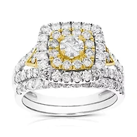 ct. t.w. Diamond Bridal Set 14K Yellow Gold