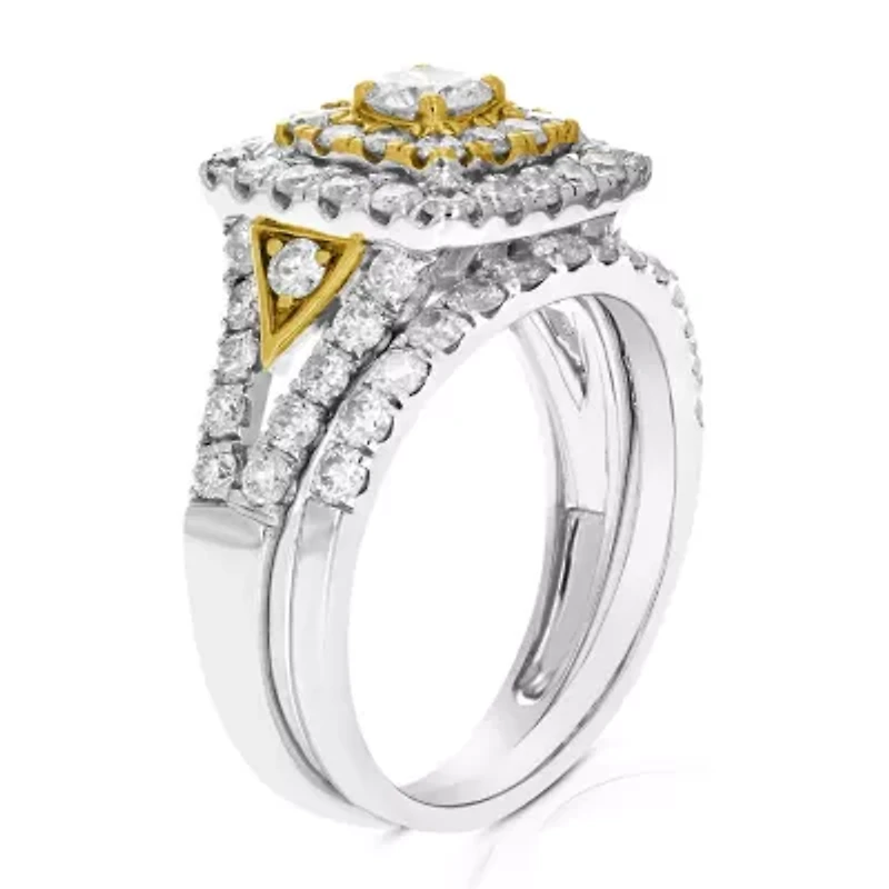 ct. t.w. Diamond Bridal Set 14K Yellow Gold