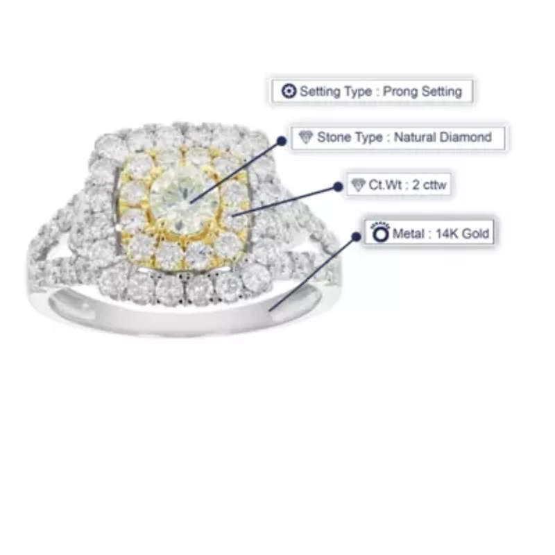 ct. t.w. Diamond Bridal Set 14K Yellow Gold