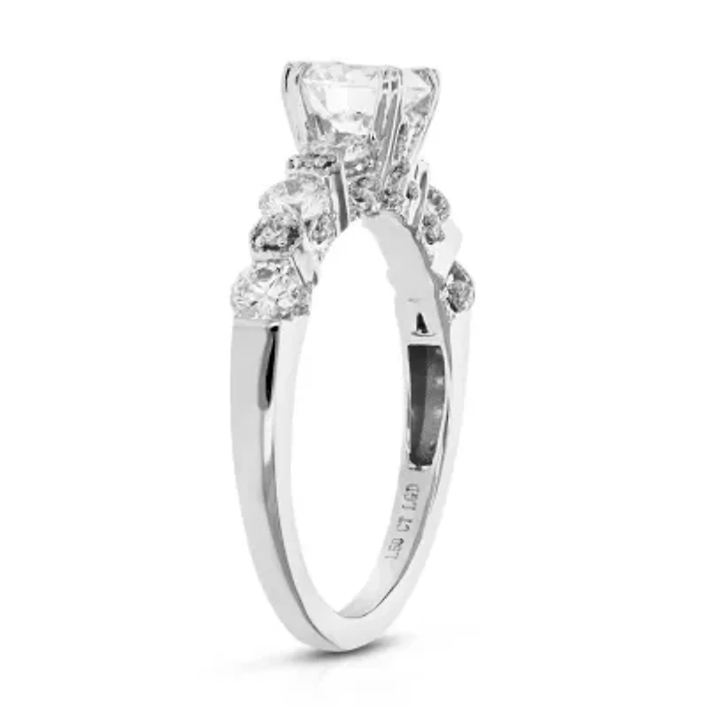 Lab Created ct. t.w. Engagement Ring 14K White Gold