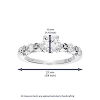 Lab Created ct. t.w. Engagement Ring 14K White Gold