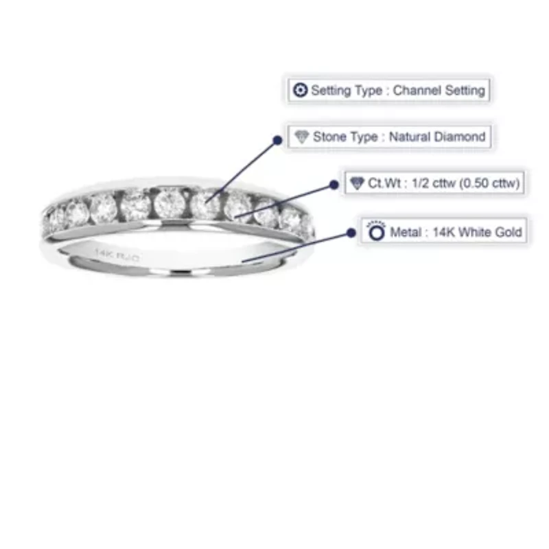 ct. t.w. Diamond Wedding Band 14K Gold