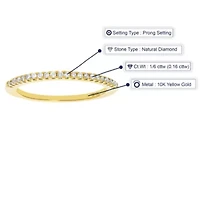 1/ ct. t.w. Diamond Wedding Band 10K Gold