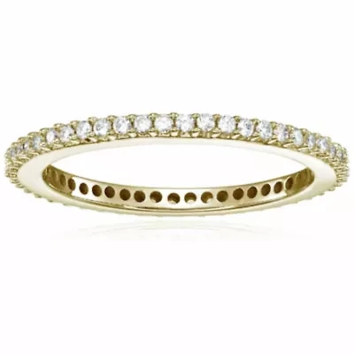 1/2 ct. t.w. Diamond Eternity Ring 14K Yellow Gold