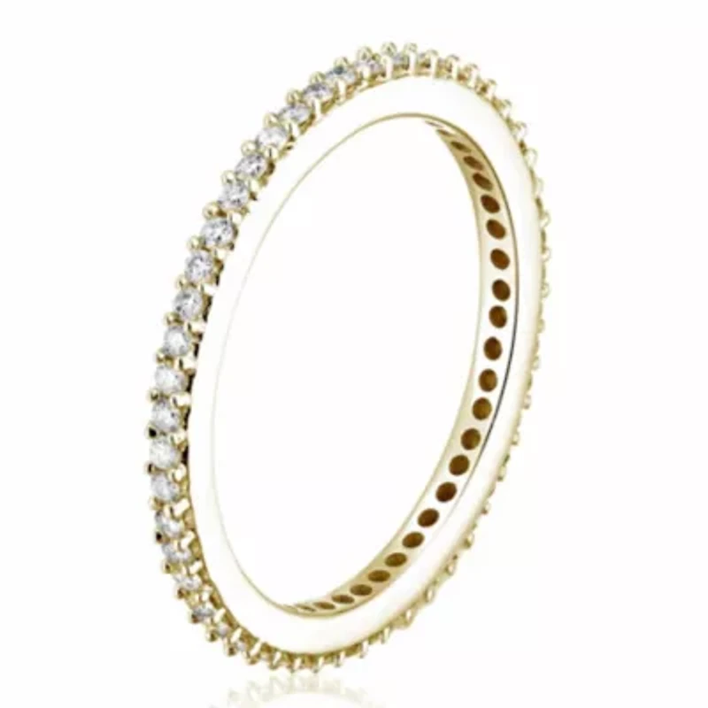 1/2 ct. t.w. Diamond Eternity Ring 14K Yellow Gold