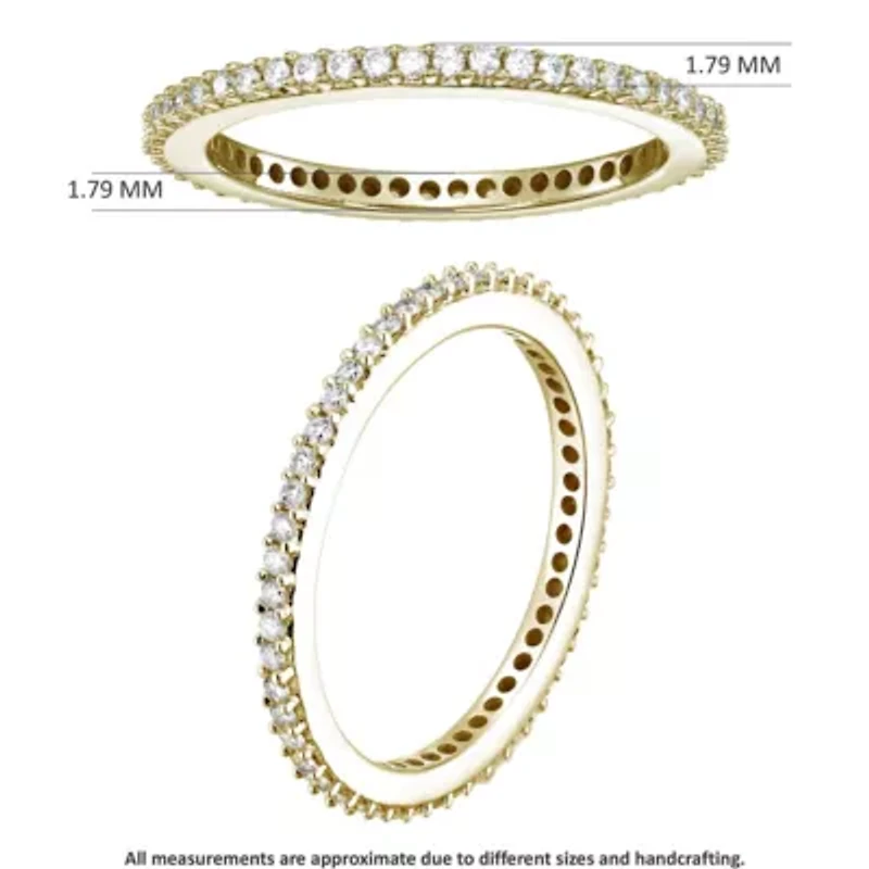 1/2 ct. t.w. Diamond Eternity Ring 14K Yellow Gold