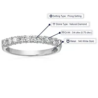 ct. t.w. Diamond Wedding Band 14K White Gold