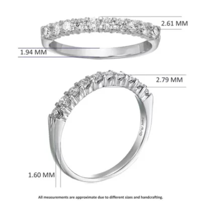 ct. t.w. Diamond Wedding Band 14K White Gold