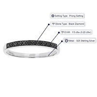 1/ ct. t.w. Diamond Wedding Band 925 Sterling Silver
