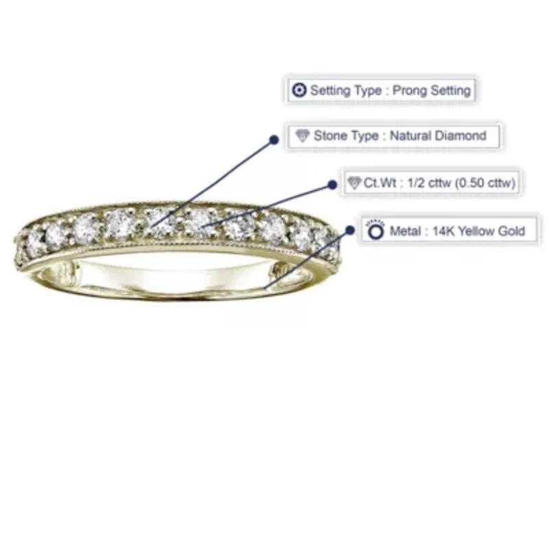 ct. t.w. Diamond Wedding Band 14K Gold