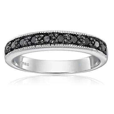 1/4 ct. t.w. Diamond Wedding Band 925 Sterling Silver