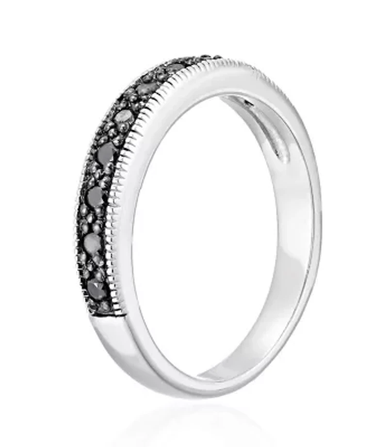 1/ ct. t.w. Diamond Wedding Band 925 Sterling Silver