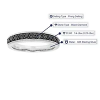 1/ ct. t.w. Diamond Wedding Band 925 Sterling Silver