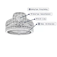 ct. t.w. Diamond Bridal Set 14K Gold