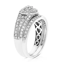 1 ct. t.w. Diamond Bridal Set 14K White Gold