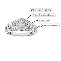 1 ct. t.w. Diamond Bridal Set 14K White Gold