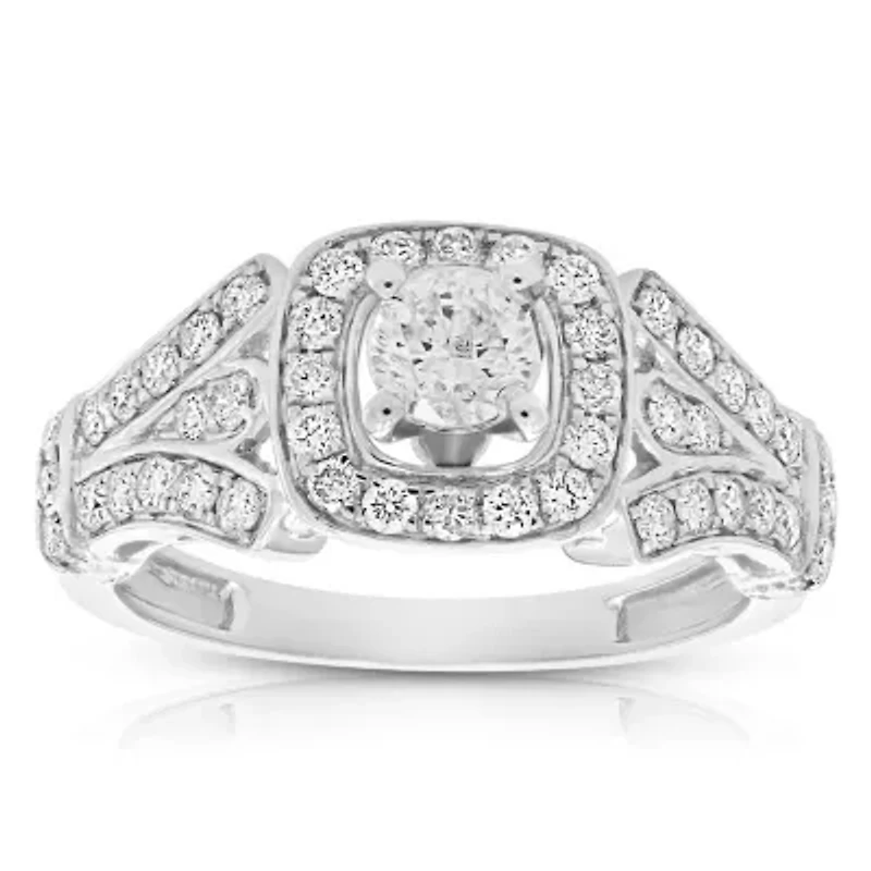1 ct. t.w. Diamond Engagement Ring 14K White Gold