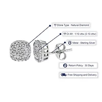 1/10 ct. t.w. Diamond Stud Earrings in 925 Sterling Silver