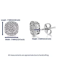1/10 ct. t.w. Diamond Stud Earrings in 925 Sterling Silver