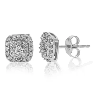 Lab Created 1/2 ct. t.w. Lab Grown Diamond Stud Earrings in 925 Sterling Silver