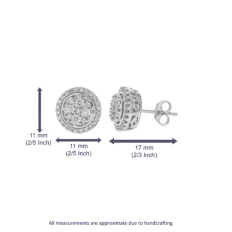 Lab Created 1/ ct. t.w. Lab Grown Diamond Stud Earrings in 925 Sterling Silver