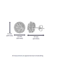 Lab Created 1/ ct. t.w. Lab Grown Diamond Stud Earrings in 925 Sterling Silver