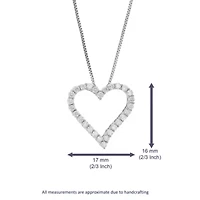 Lab Created / ct. t.w. Lab Grown Diamond Pendant Necklace in 925 Sterling Silver