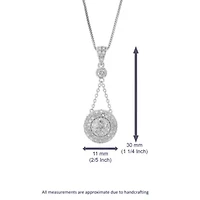 Lab Created 3/4 ct. t.w. Lab Grown Diamond Pendant Necklace in 925 Sterling Silver
