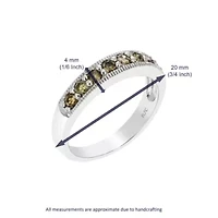 1/ ct. t.w. Champagne Diamond Wedding Band in 925 Sterling Silver
