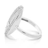 0.90 ct. t.w. Diamond Engagement Bridal Ring in 18K White Gold