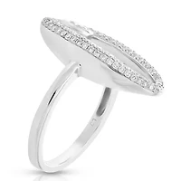 0.90 ct. t.w. Diamond Engagement Bridal Ring in 18K White Gold