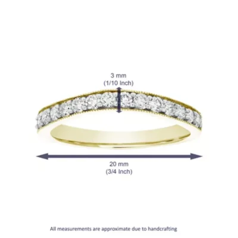 1/2 ct. t.w. Diamond Wedding Band in 14K Yellow Gold