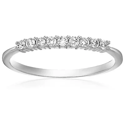1/5 ct. t.w. Diamond Wedding Band in 10K White Gold
