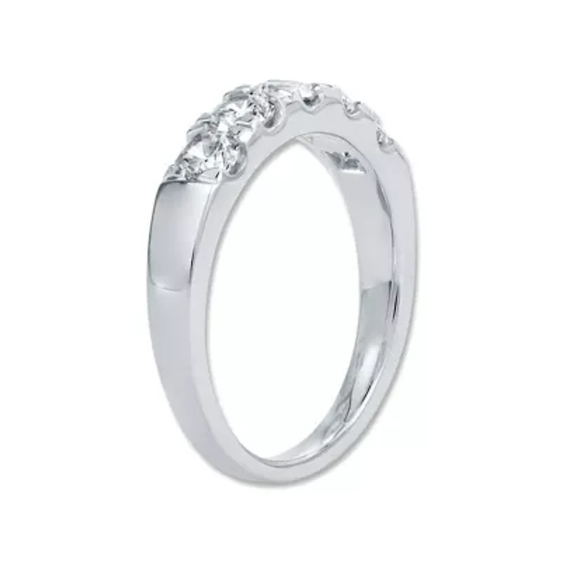 1.00 Ct.tw Natural Diamond Five Stone Band 14K White Gold