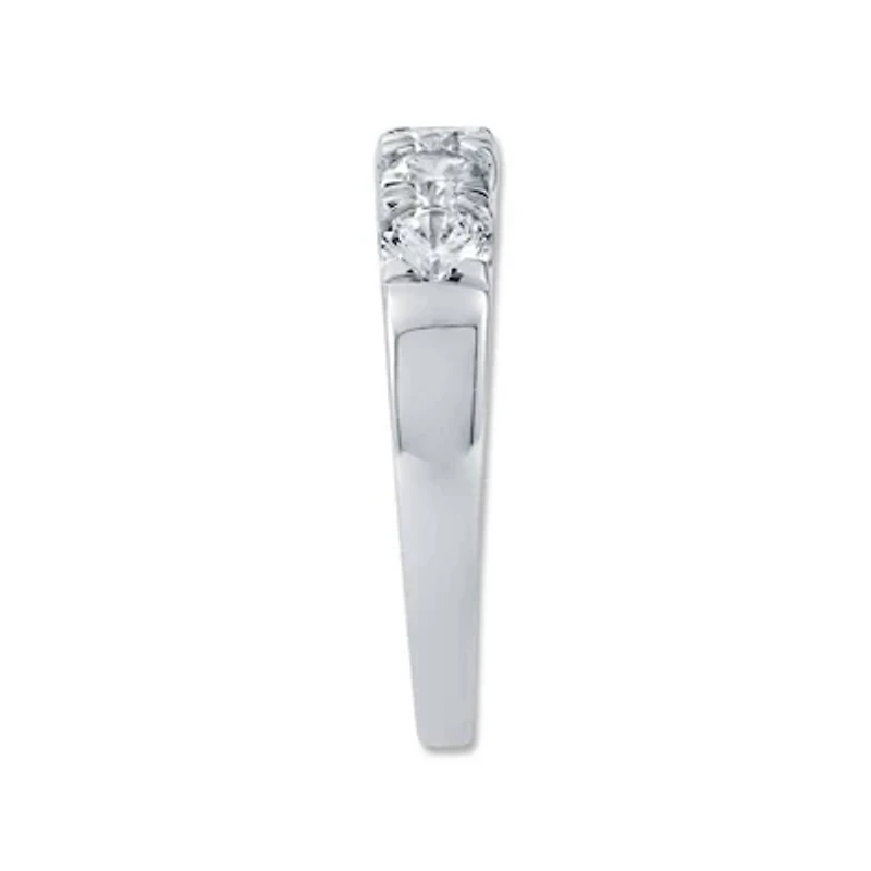 1.00 Ct.tw Natural Diamond Five Stone Band 14K White Gold