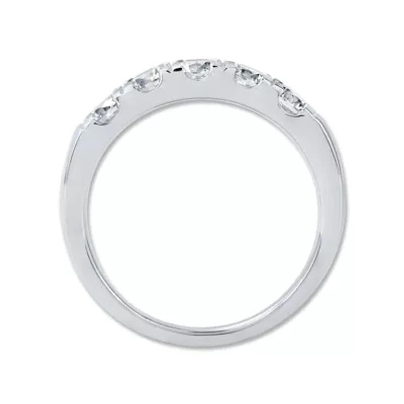 1.00 Ct.tw Natural Diamond Five Stone Band 14K White Gold