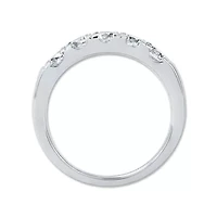 1.00 Ct.tw Natural Diamond Five Stone Band 14K White Gold