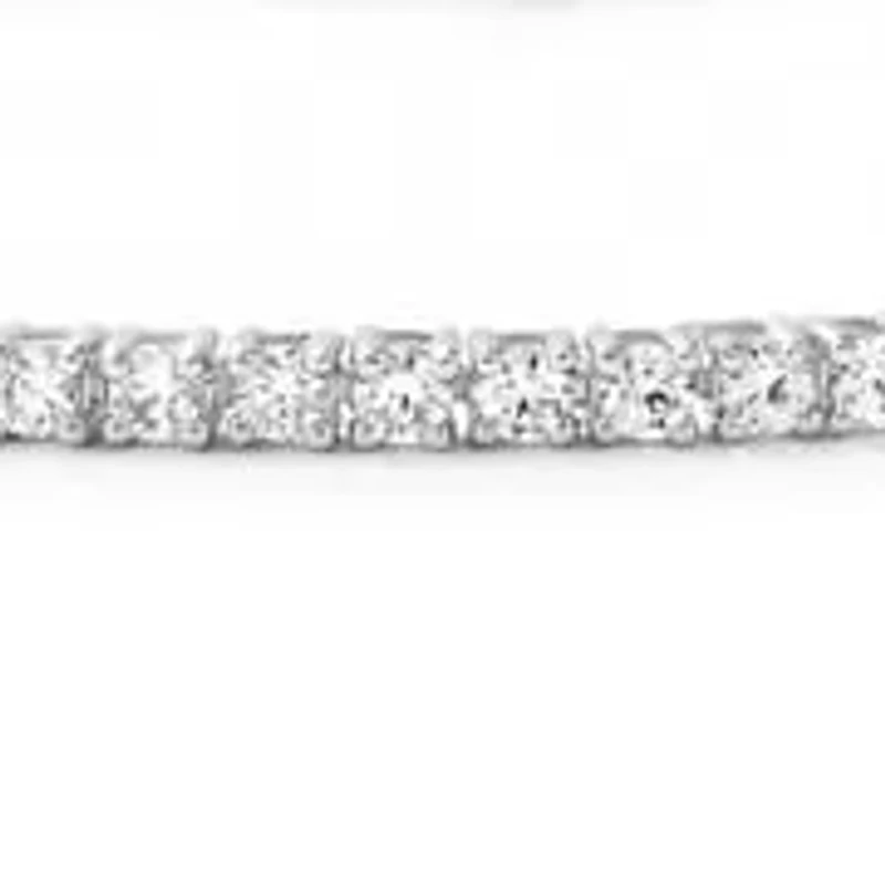 Lab Created 2.00 Cttw Round Cut Lab-Grown Diamond Tennis Bracelet for Women in 10K White Gold, 7 Inches