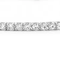 Lab Created 2.00 Cttw Round Cut Lab-Grown Diamond Tennis Bracelet for Women in 10K White Gold, 7 Inches
