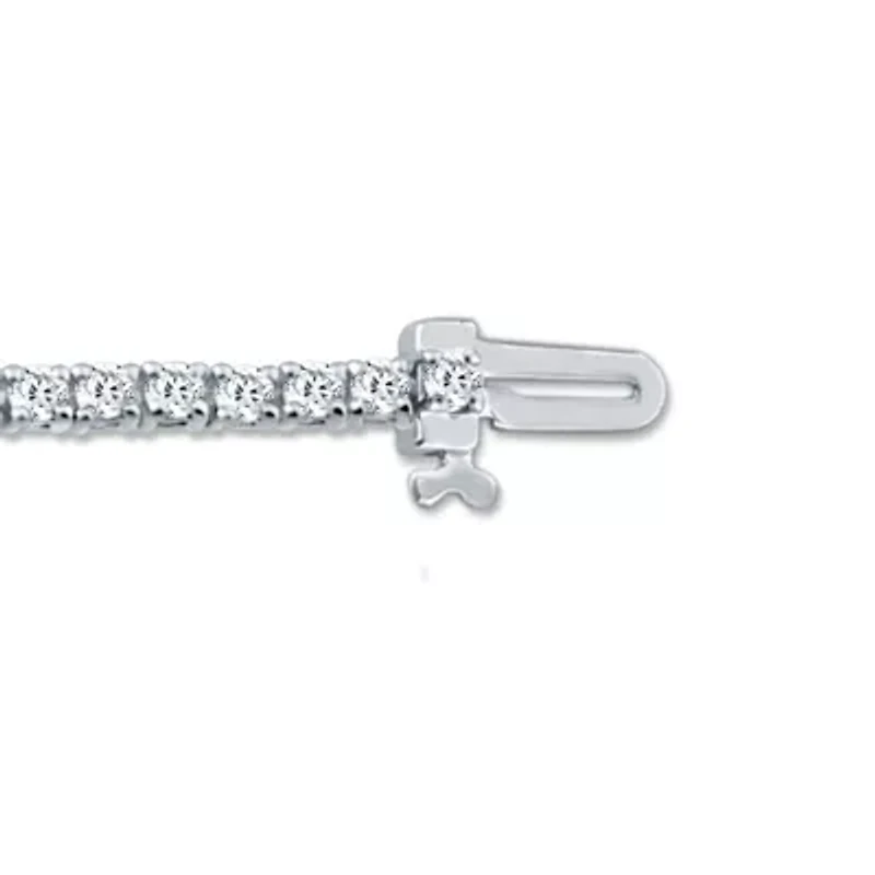 2.00 Ct.tw Natural Diamond Tennis Bracelet 7" Inch Bracelet 14K White Gold