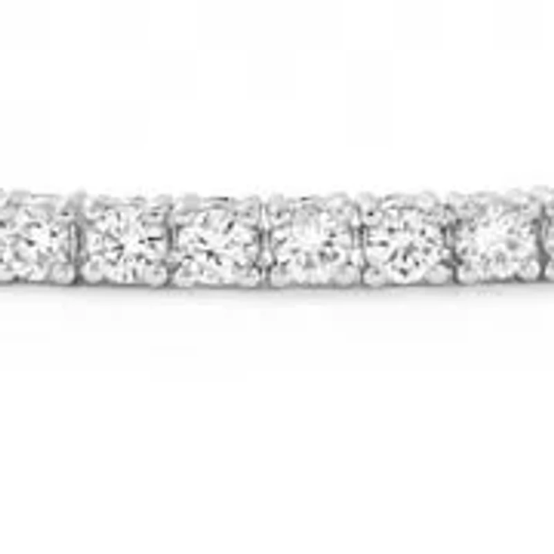 Lab Created 3.00 Cttw Round Cut Lab-Grown Diamond Tennis Bracelet in 10K White Gold, 7 Inches