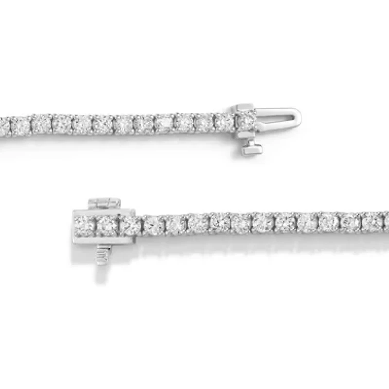 Lab Created 3.00 Cttw Round Cut Lab-Grown Diamond Tennis Bracelet in 10K White Gold, 7 Inches